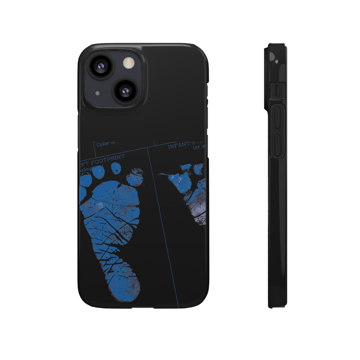 Snap Phone Case – Mom’s Little Blue Footprints