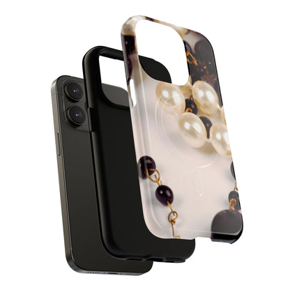 Protective Magnetic Phone Case – Noir Pearl
