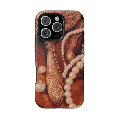 Impact-Resistant Phone Case – Bronze Vanity