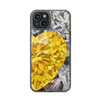 Clear Phone Case – Heart of Gold