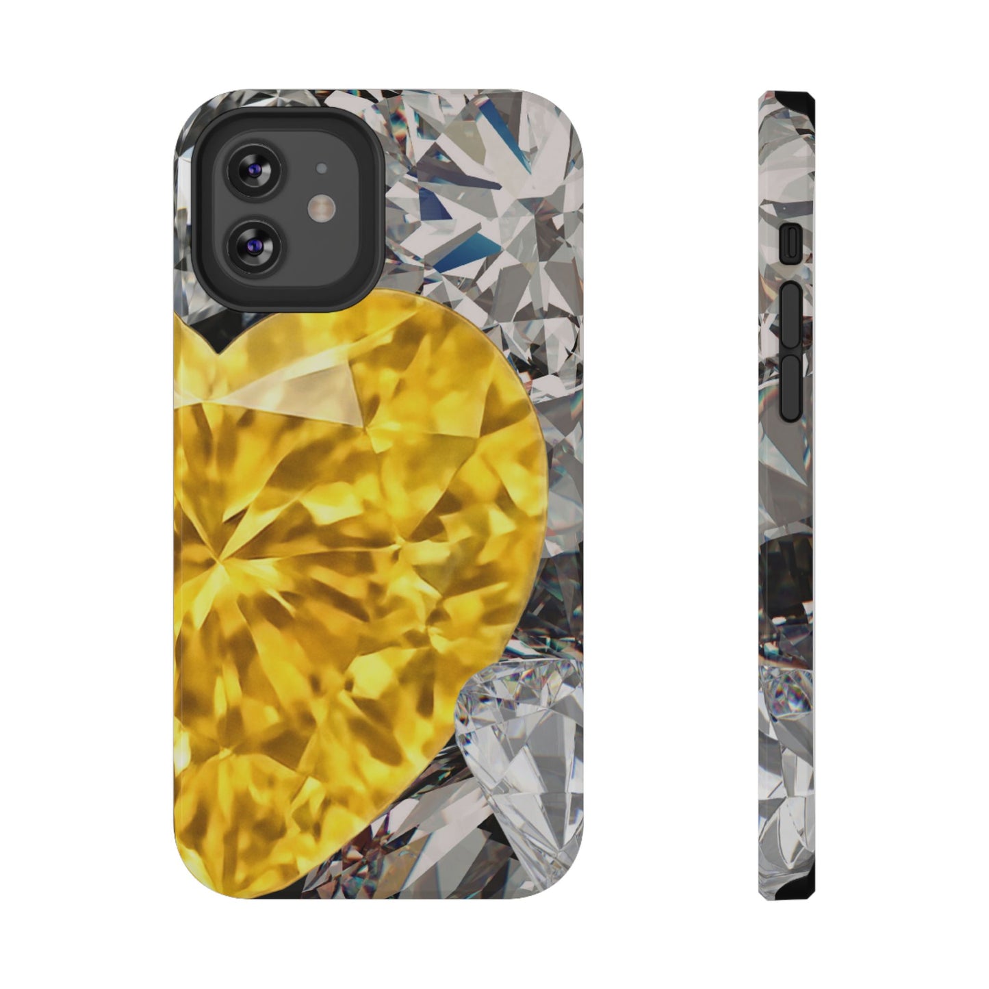 Impact-Resistant Phone Case – Heart of Gold