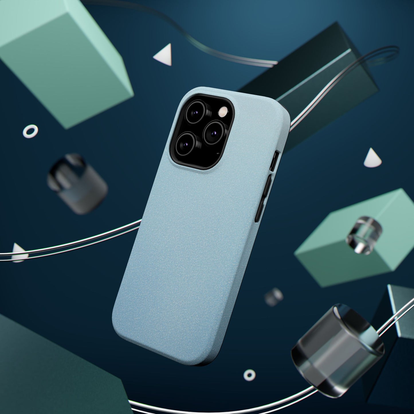 Wireless-Charging Compatible Case – Blue Whisper