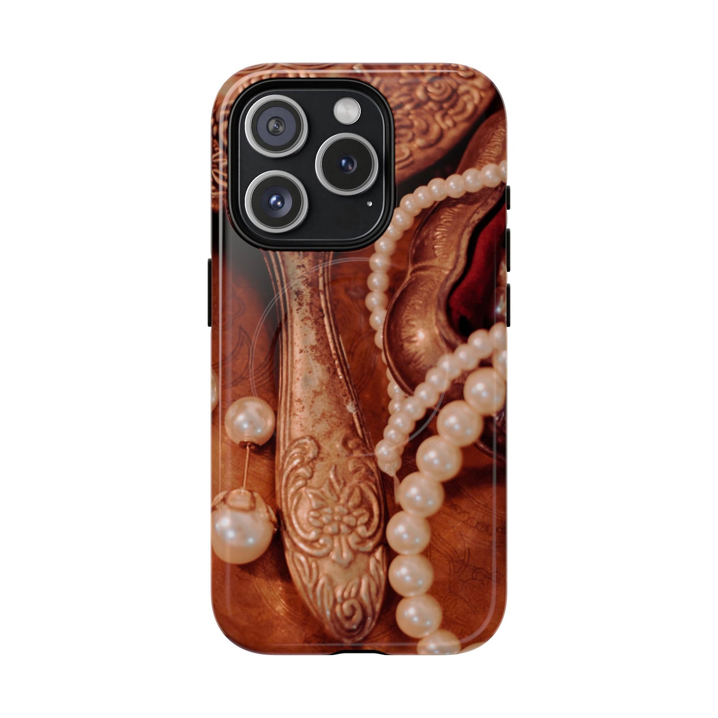 Protective Magnetic Phone Case – Bronze Vanity