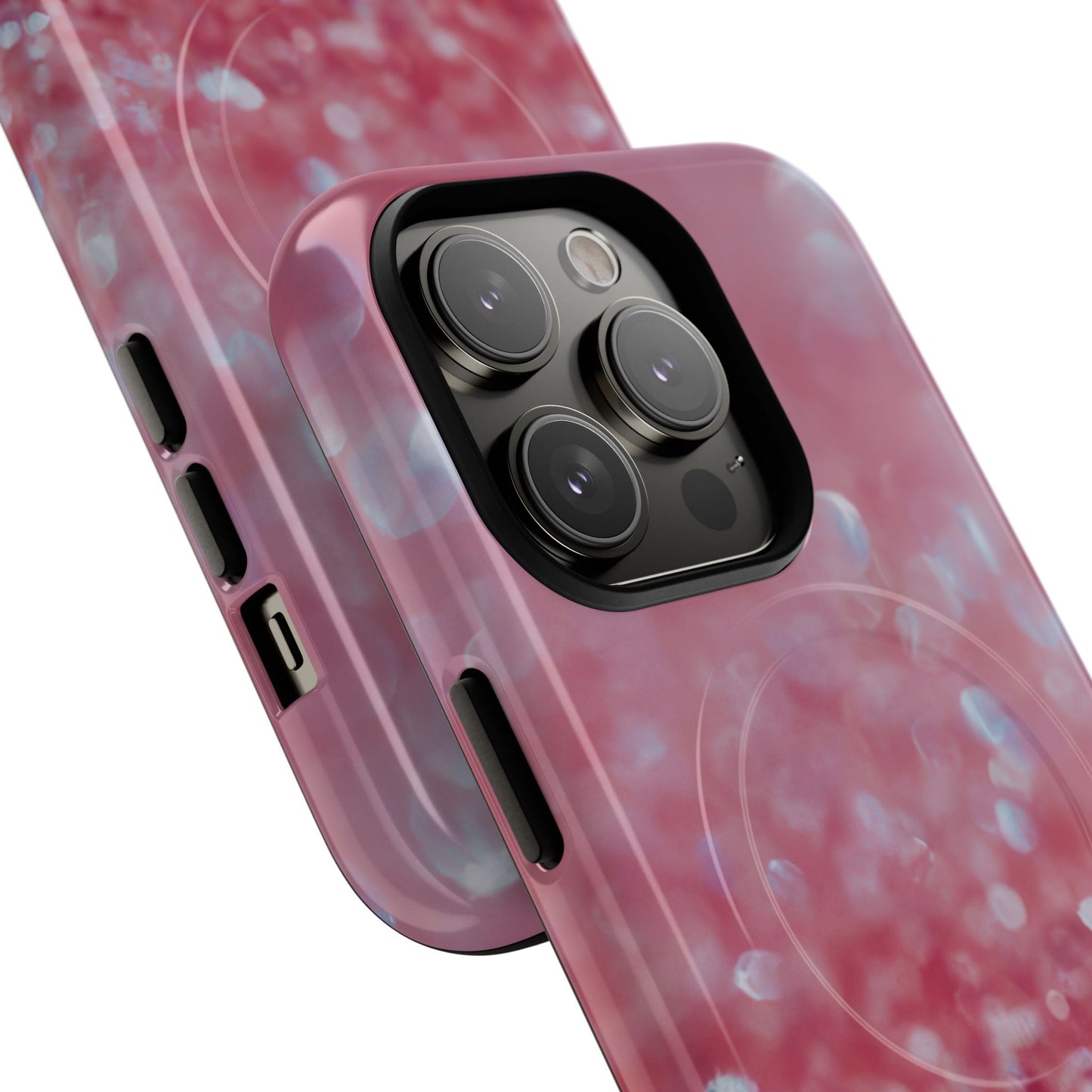 Protective Magnetic Phone Case – Rosé Sparkle