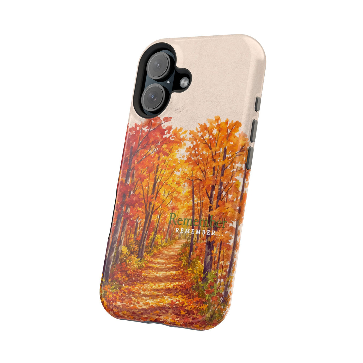 Wireless-Charging Compatible Case – Autumn Remembered – Compatible with iPhone 13–17 & Samsung Galaxy S25–S26 Series