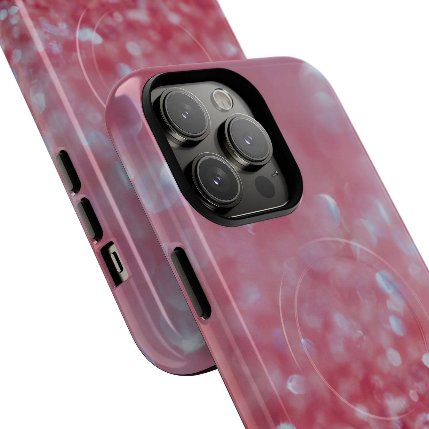 Protective Magnetic Phone Case – Rosé Sparkle