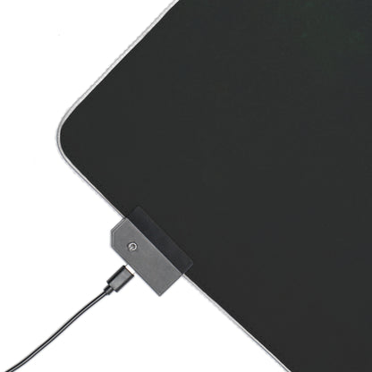 Gaming LED Desk Mat – Stitched in Darkness
