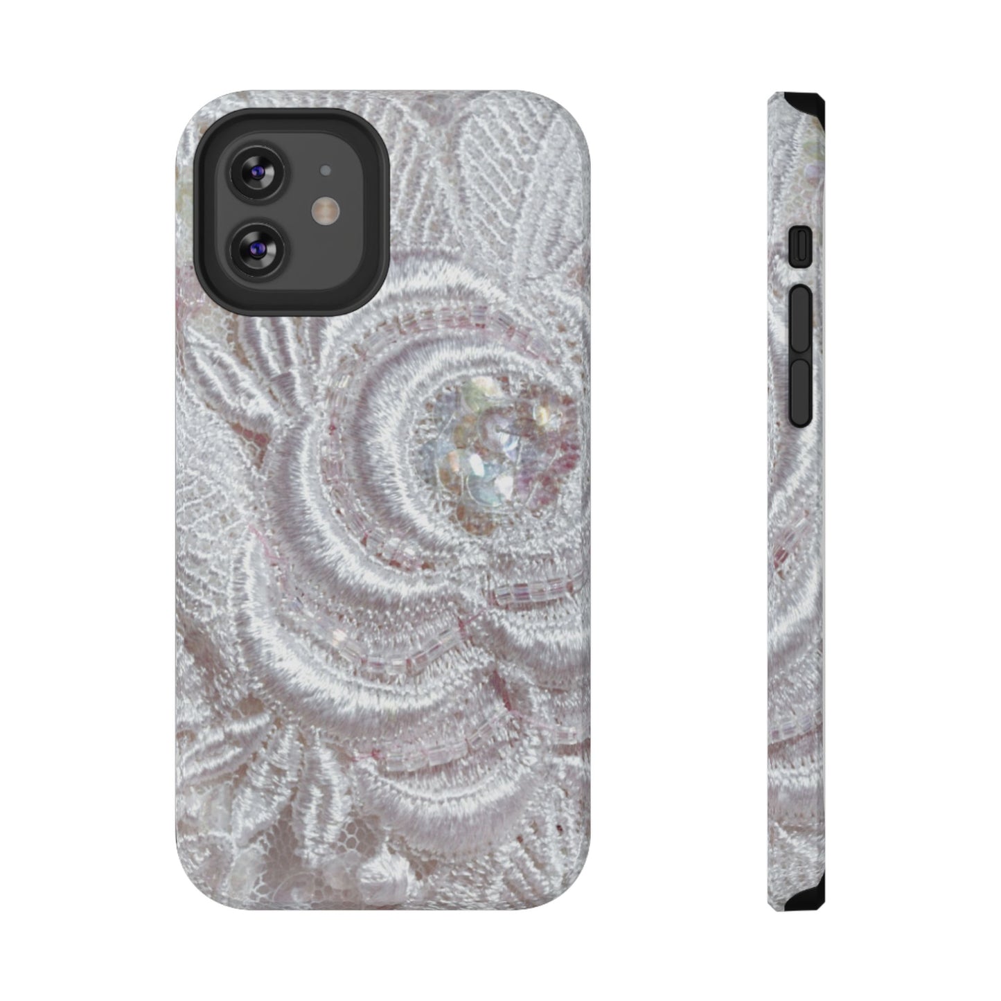Impact-Resistant Phone Case – Lace Veil