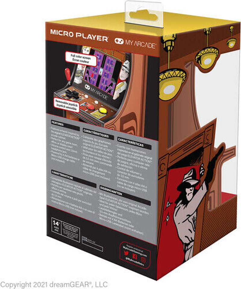My Arcade DGUNL-3240 Elevator Action Micro Player Retro Arcade Macine - 6.75 IN