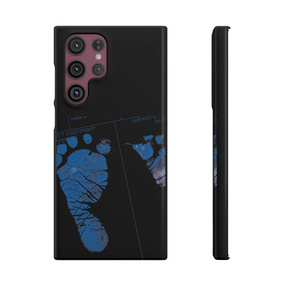 Snap Phone Case – Mom’s Little Blue Footprints