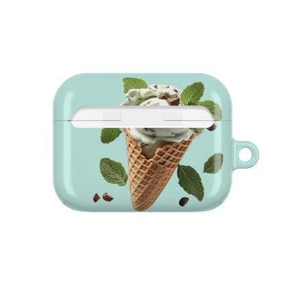 Earbud Case Cover – Never a Bad Connection Mint Ice Cream