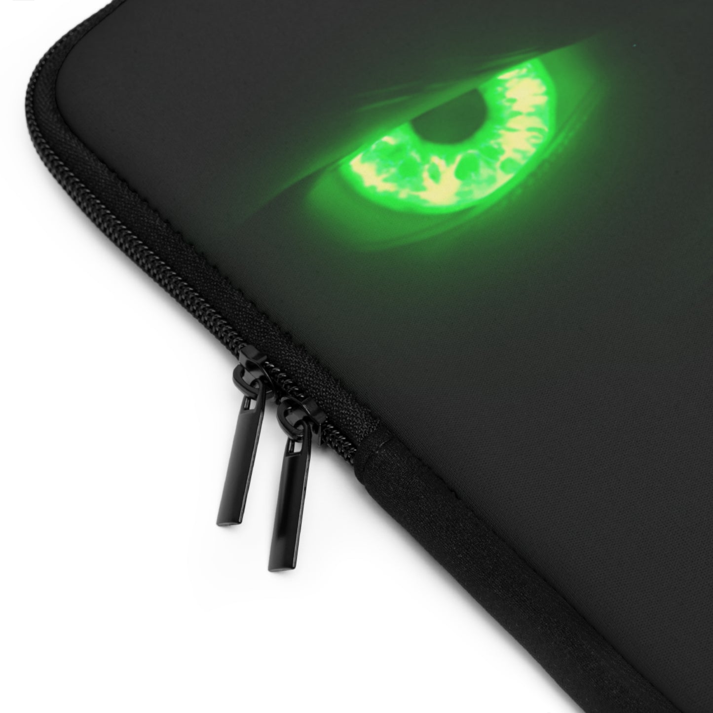 Laptop Sleeve – Neon Green Monster Eyes