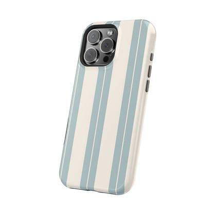 Wireless-Charging Compatible Case – Coastal Stripe