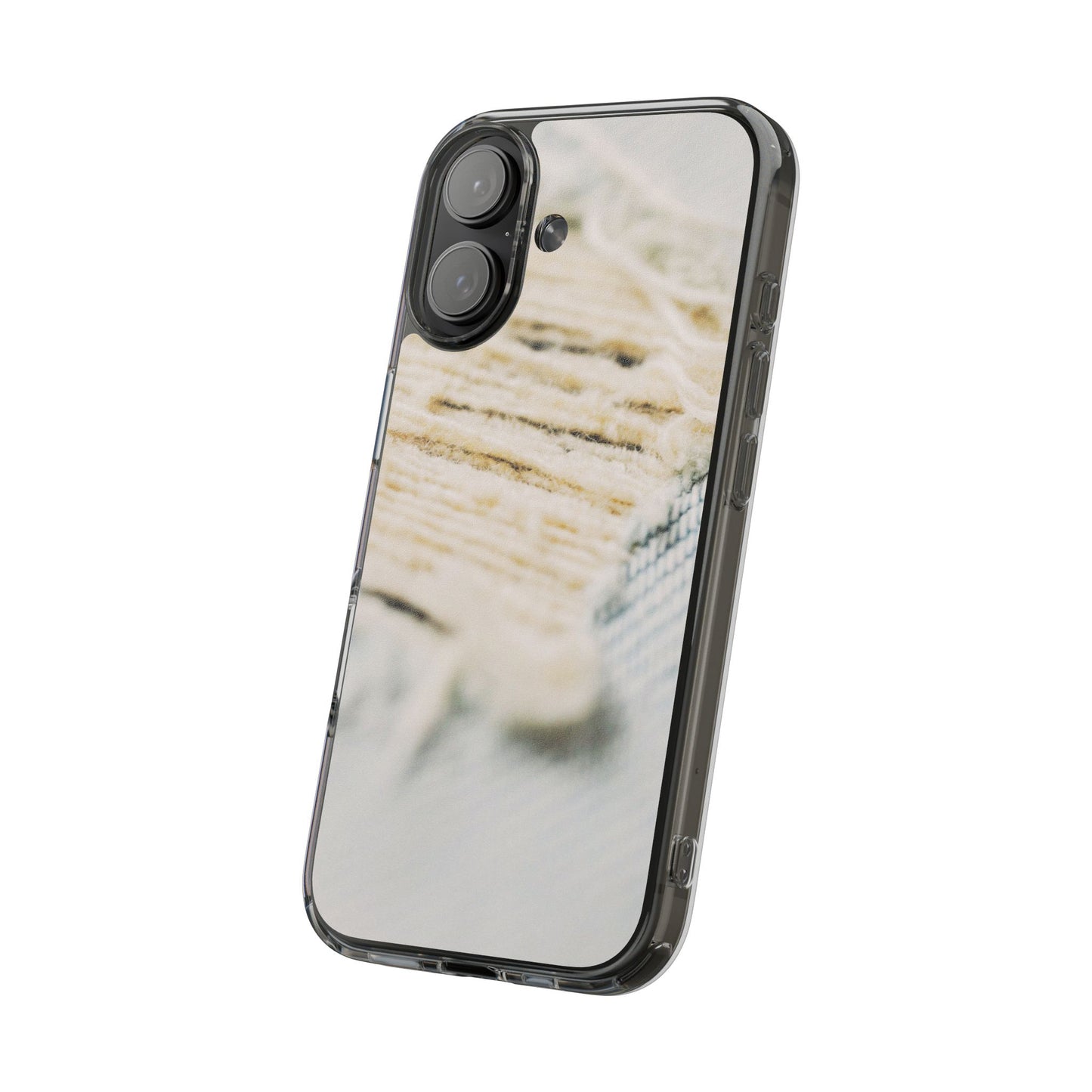 Clear Phone Case – Woven Warmth