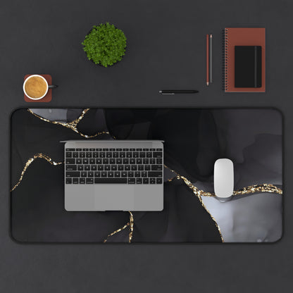 Neoprene Desk Mat – Obsidian Vein