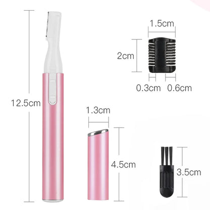 Eyebrow Hair Trimmer, Women Electric Hair Remover Eyebrow Shaper Portable Facial Hair Razor, Gift for Women