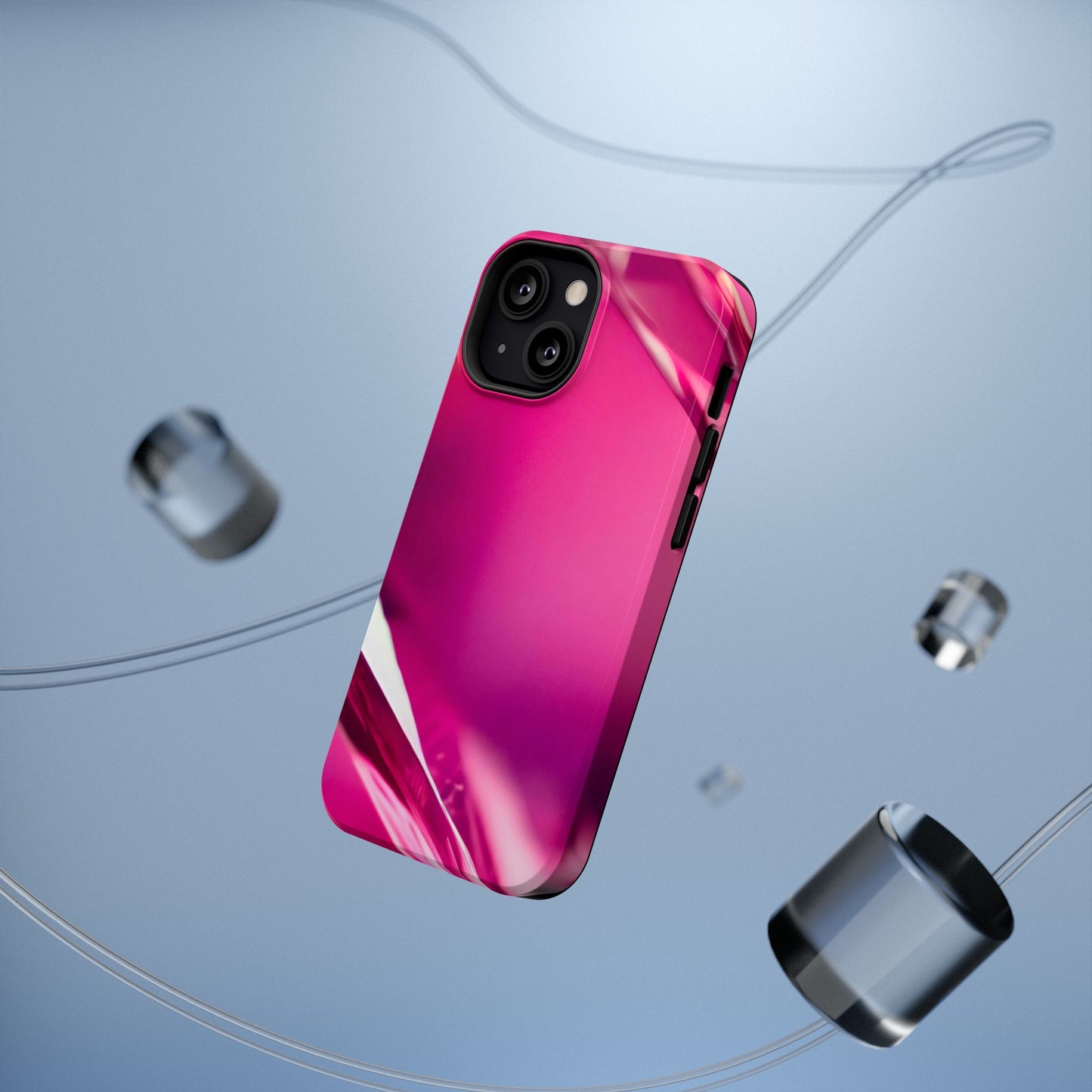 Impact-Resistant Phone Case – Magenta Motion