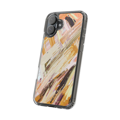 Clear Phone Case – Brush & Bronze
