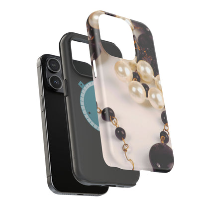 Wireless-Charging Compatible Case – Noir Pearl