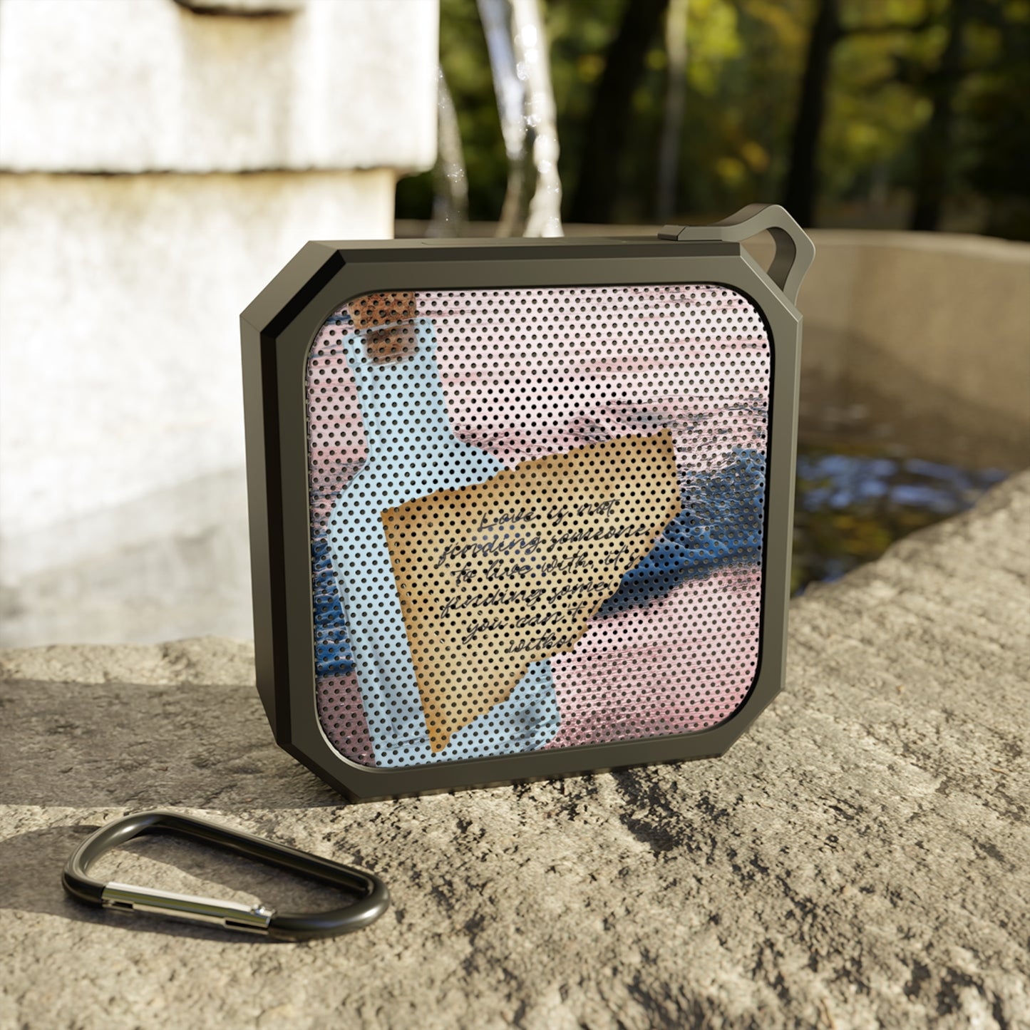 Water-Resistant Bluetooth Speaker – Written in the Tide
