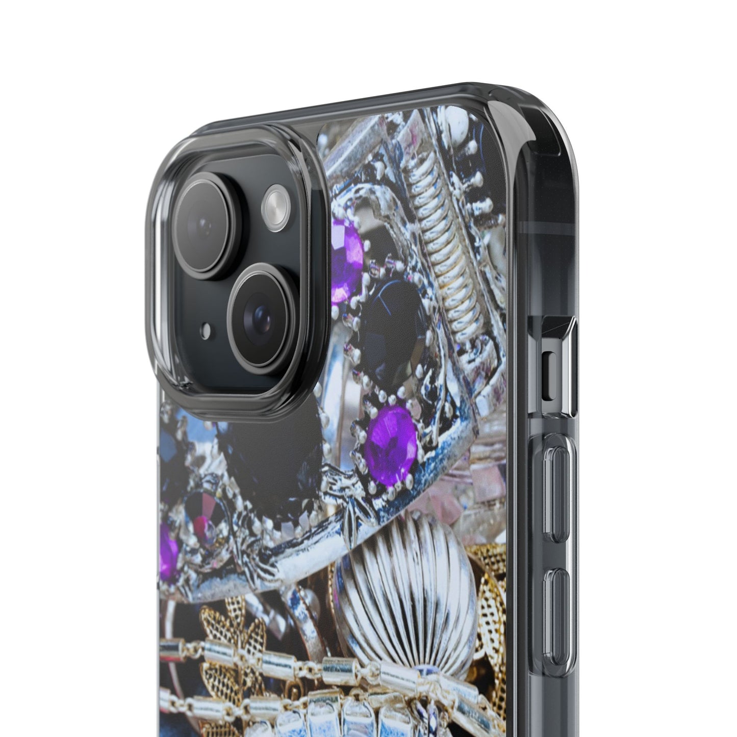 Clear Phone Case – Chrome Jewel