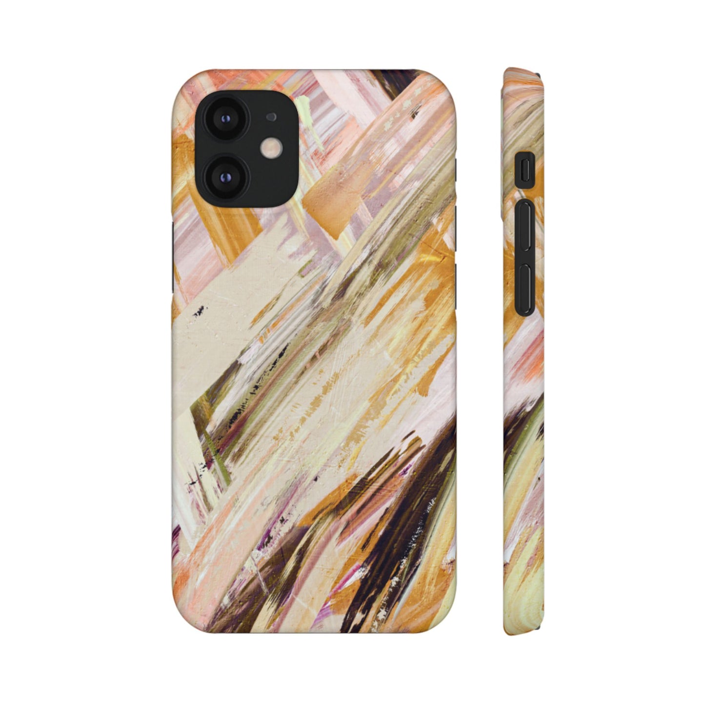 Snap Phone Case – Brush & Bronze