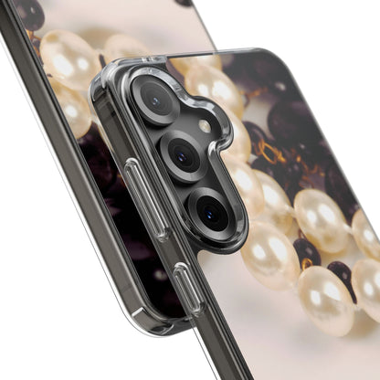 Clear Phone Case – Noir Pearl