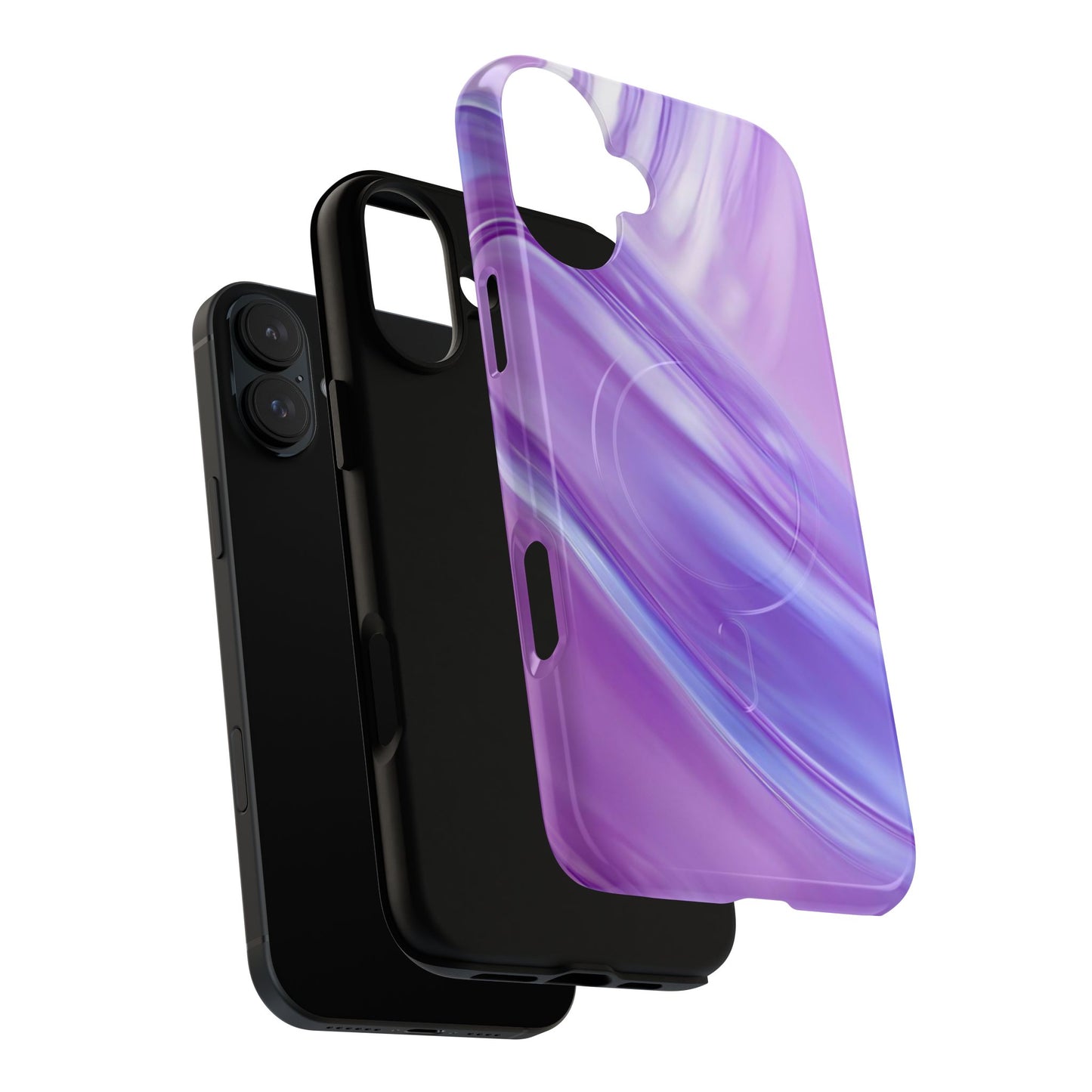 Protective Magnetic Phone Case – Lavender Wave