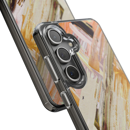 Clear Phone Case – Brush & Bronze