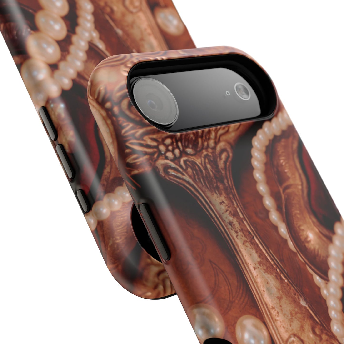 Impact-Resistant Phone Case – Bronze Vanity