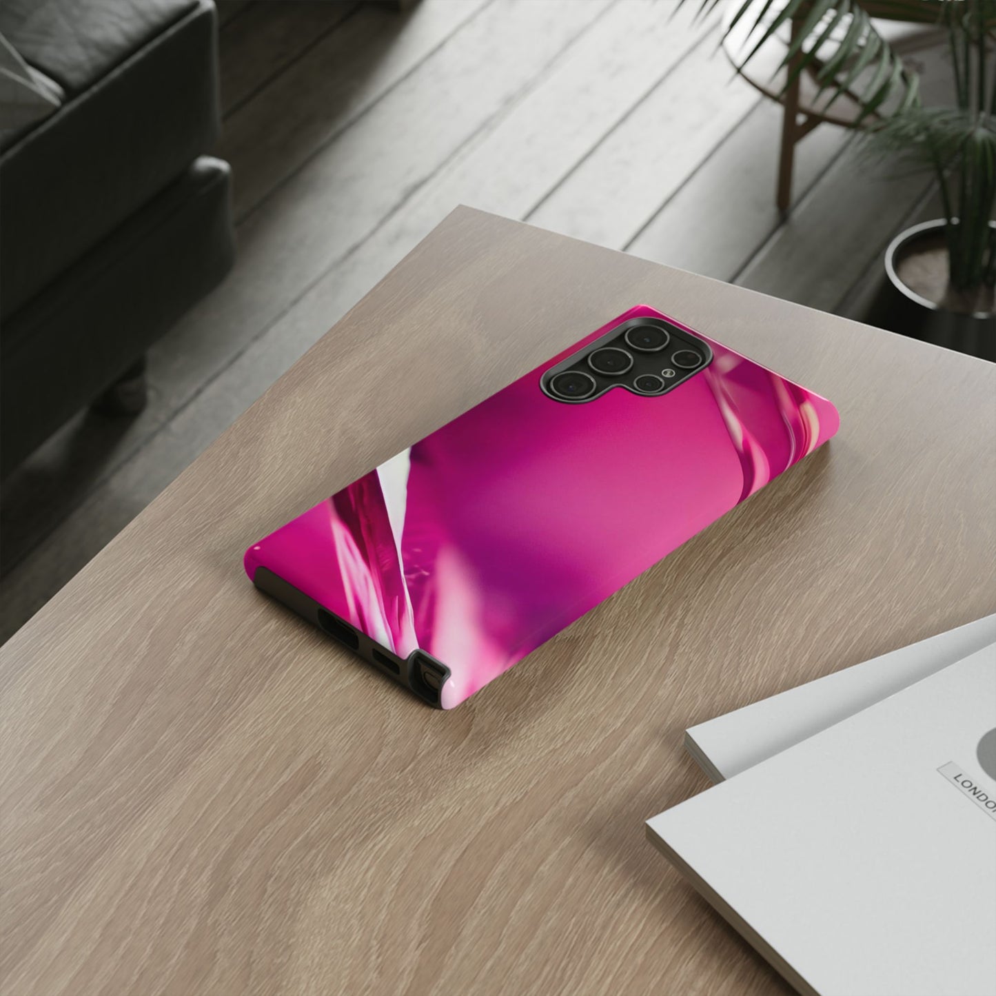 Protective Phone Case – Magenta Motion