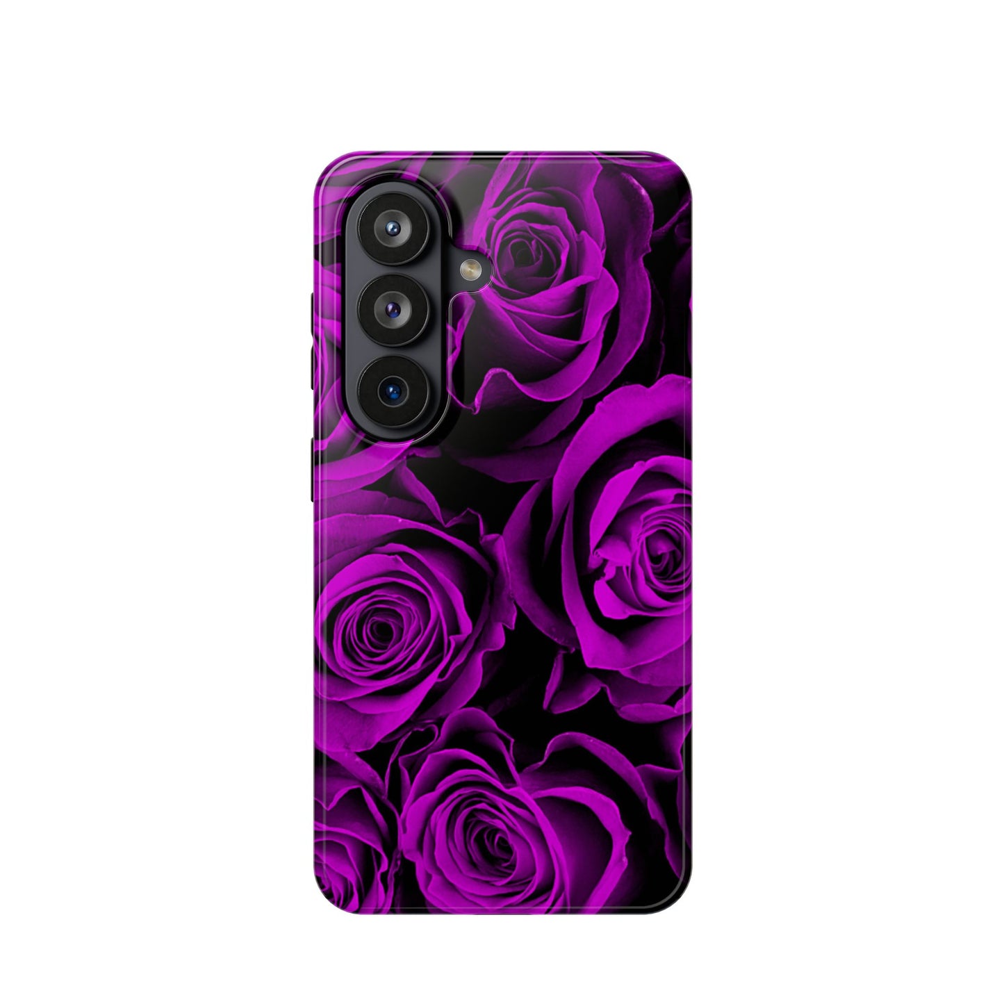 Wireless-Charging Compatible Case – Amethyst Roses