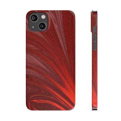 Slim Phone Case — Crimson Current