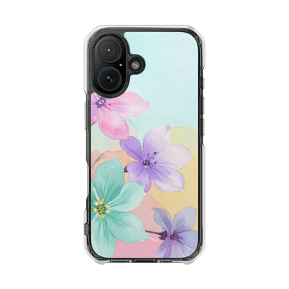 Clear Magnetic Phone Case – Water Petal