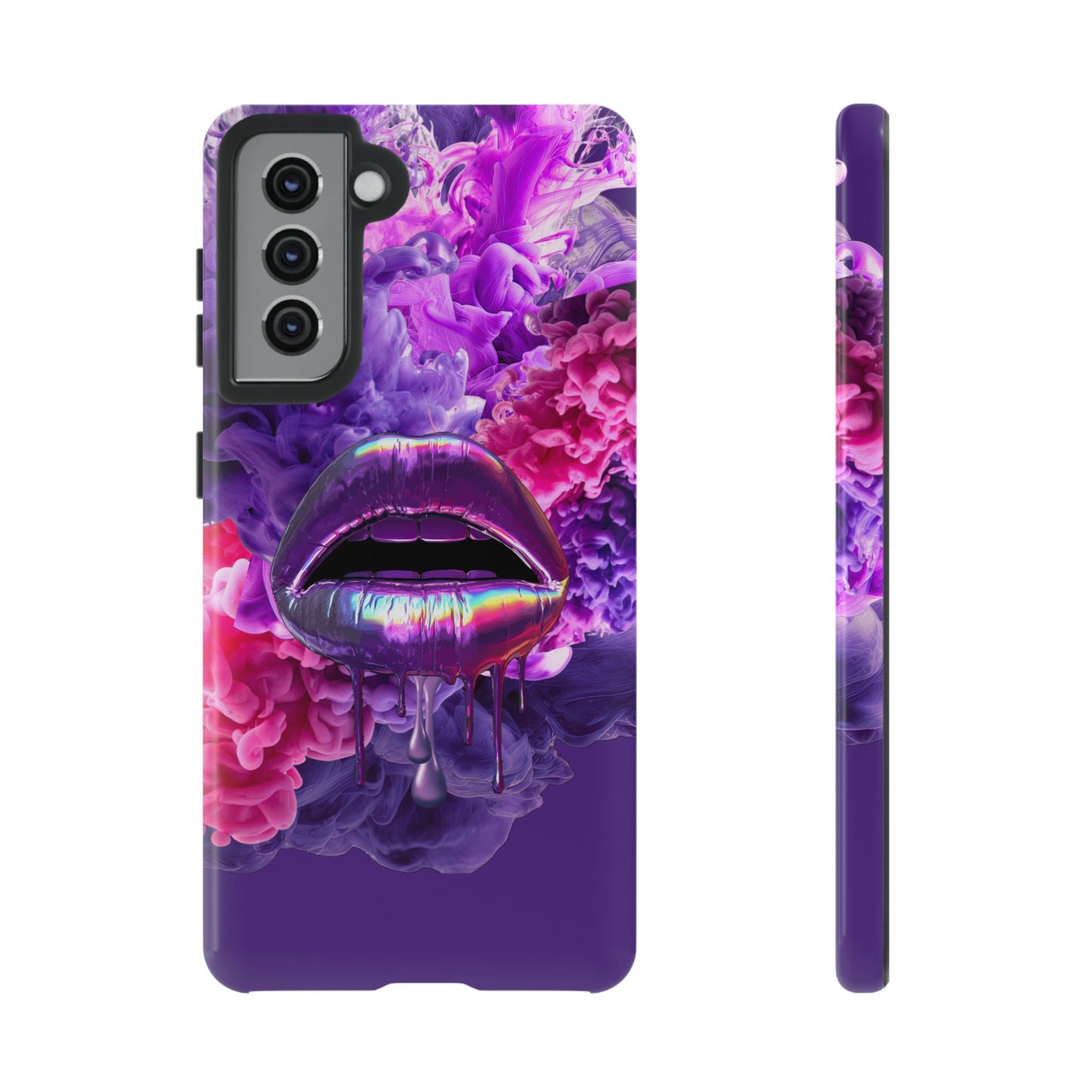Protective Phone Case – Purple Haze Lips