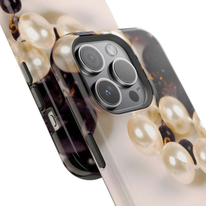 Impact-Resistant Phone Case – Noir Pearl