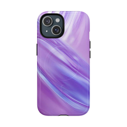 Protective Magnetic Phone Case – Lavender Wave