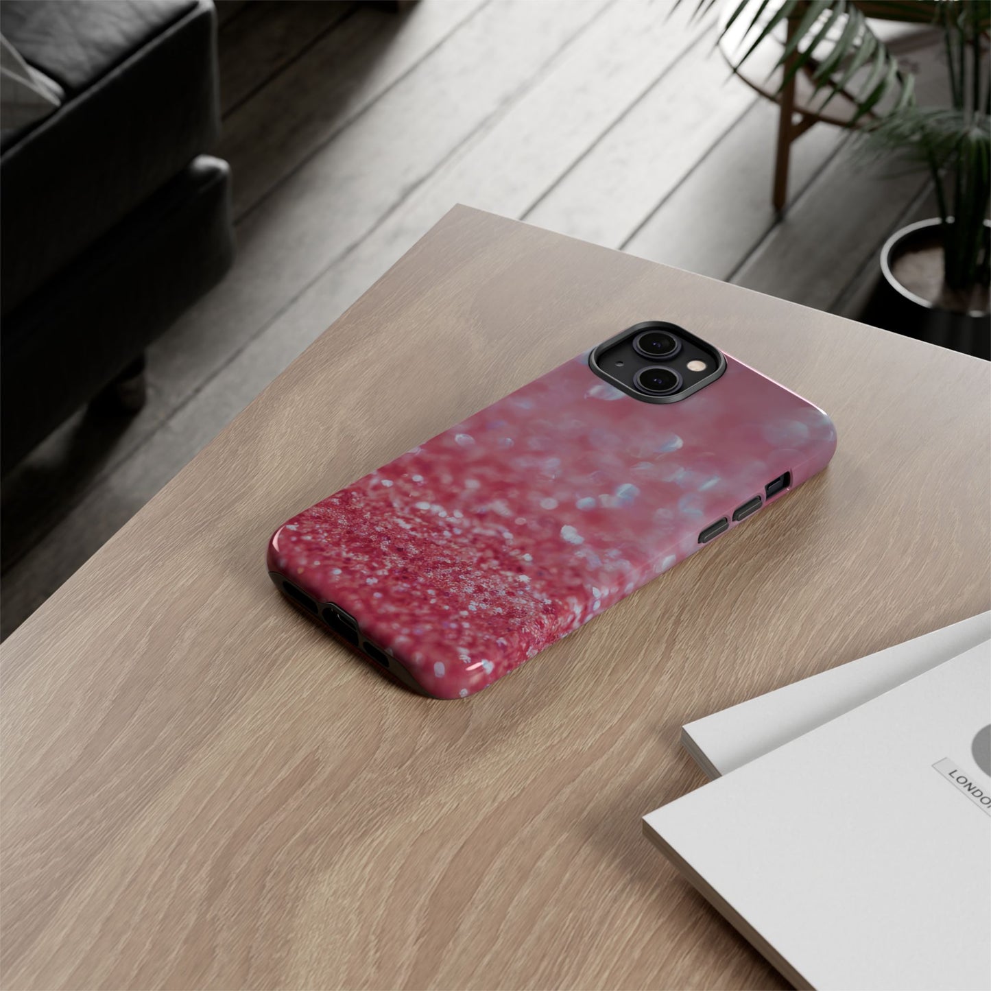 Protective Phone Case – Rosé Sparkle