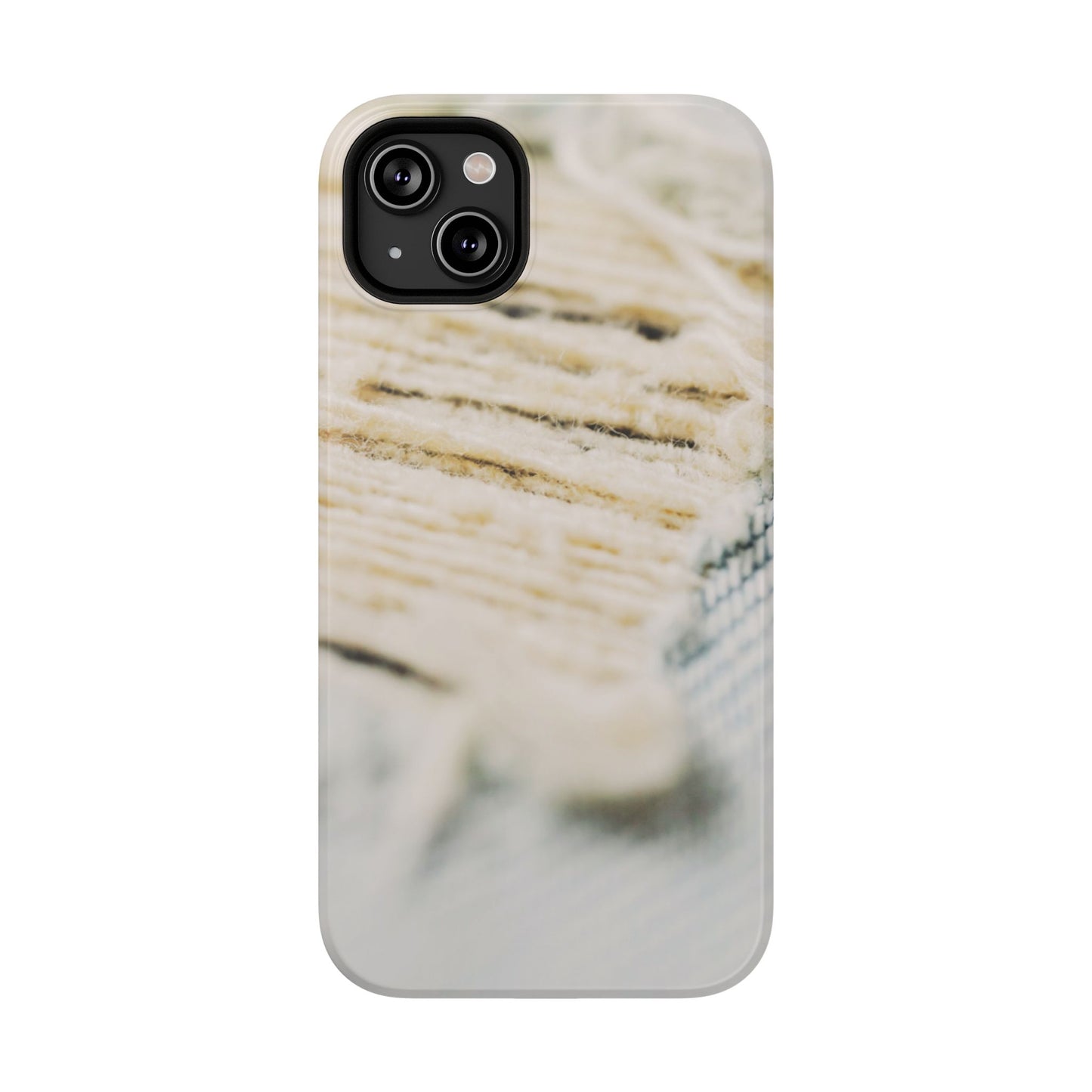 Impact-Resistant Phone Case – Woven Warmth