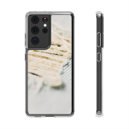Clear Phone Case – Woven Warmth