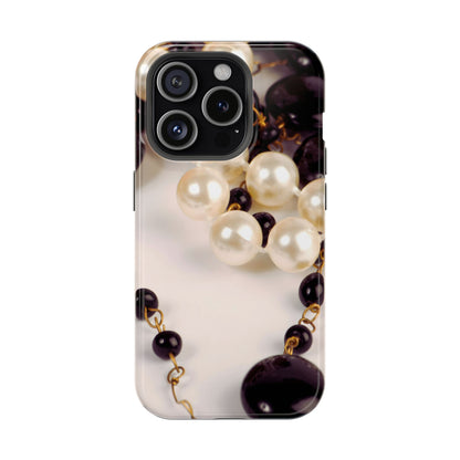 Wireless-Charging Compatible Case – Noir Pearl