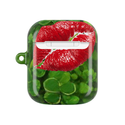 Earbud Case Cover – Lucky Clover Shamrock Kiss