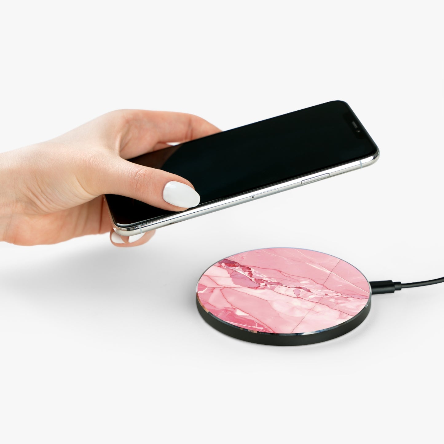 Wireless Charger – Pink Agate