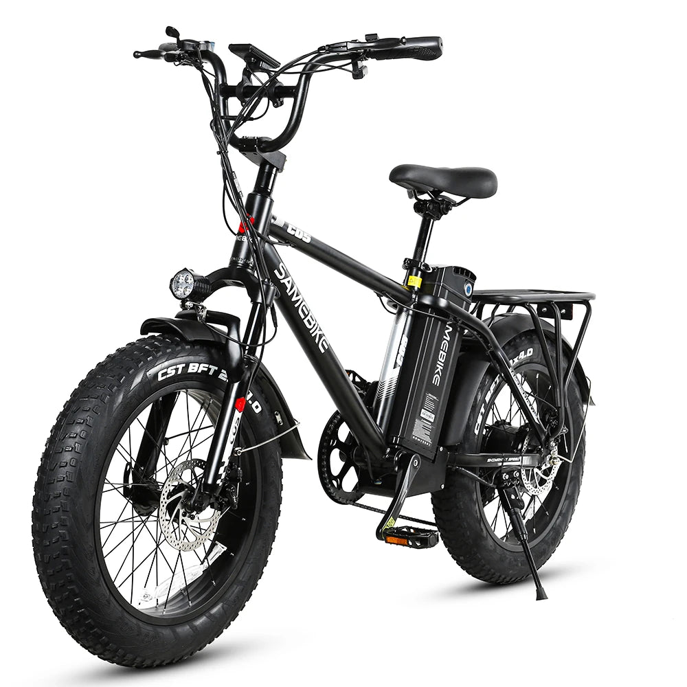 [USA Direct]  XWC05 13Ah 48V 750W 20*4.0 Inches Electric Bike Smart Bike 60-80Km Mileage Max Load 100-150Kg with EU Plug Dual Dics Brake