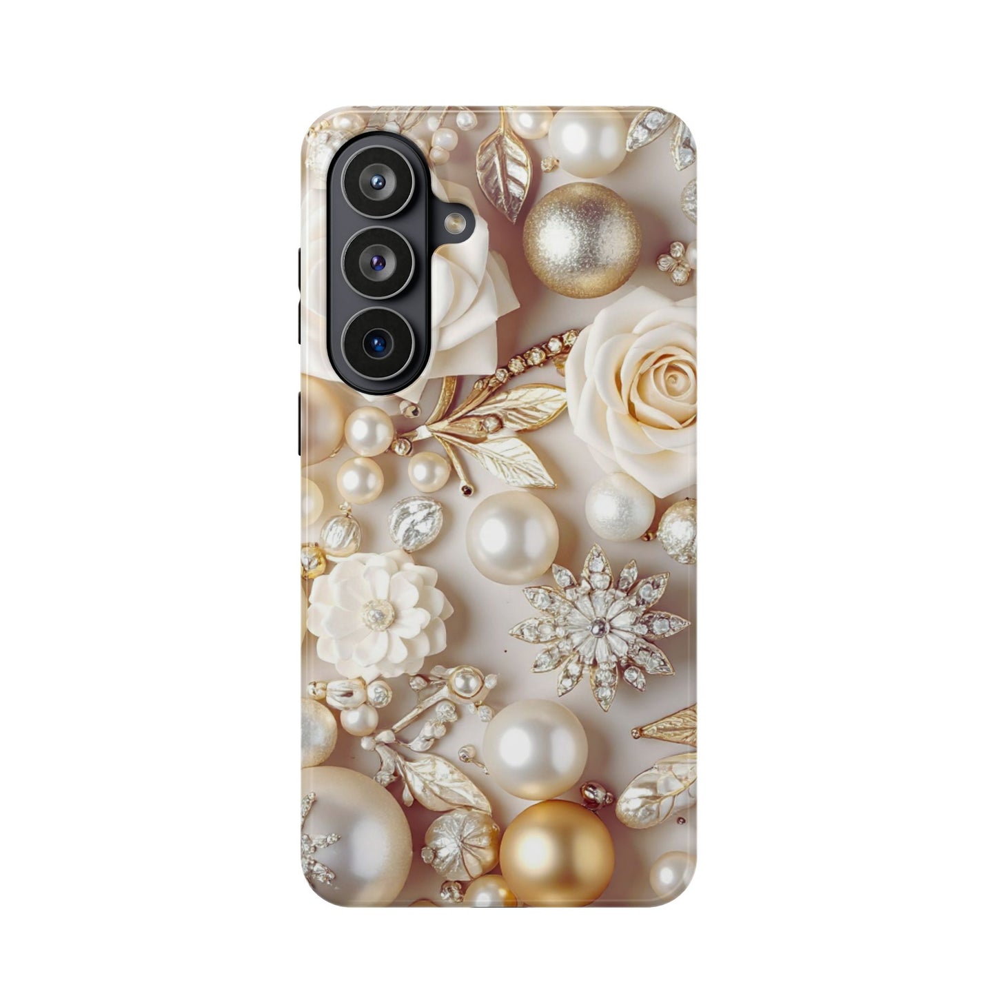 Wireless-Charging Compatible Case – Ivory Opulence