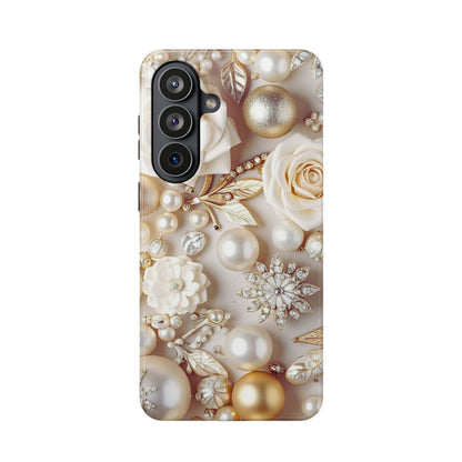Wireless-Charging Compatible Case – Ivory Opulence