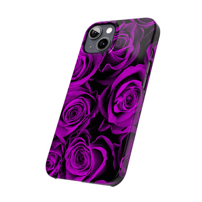 Slim Phone Case – Amethyst Roses