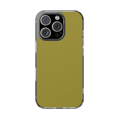 Clear Magnetic Phone Case – Olive Grove – Compatible with iPhone 13–16 Series