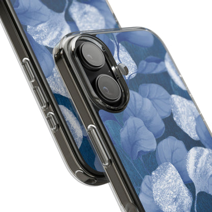 Clear Phone Case – October Blues – Compatible with iPhone 13–17 & Samsung Galaxy S25–S26 Series
