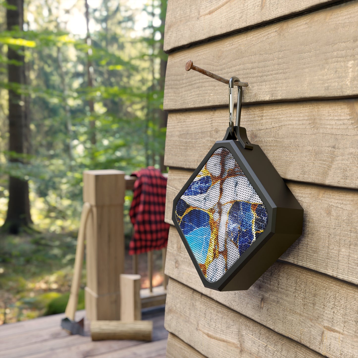 Water-Resistant Bluetooth Speaker – Sapphire Veins